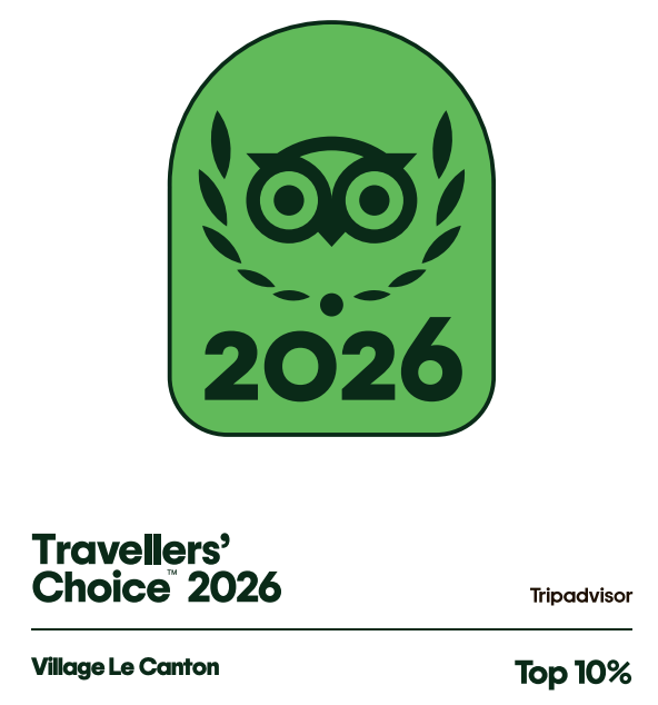 Selo Travellers' Choice 2026 do Tripadvisor — Village Le Canton, Top 10%